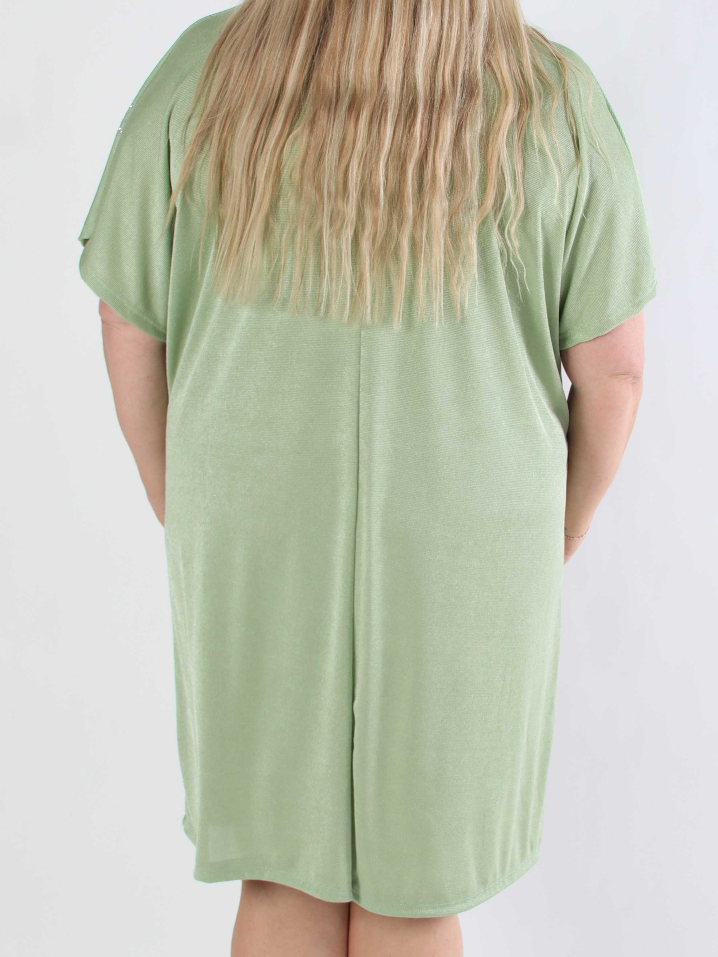 Phoebe - Viskos plus size tunikaklänning strass